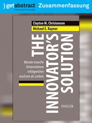 cover image of The Innovatorʼs Solution (Zusammenfassung)